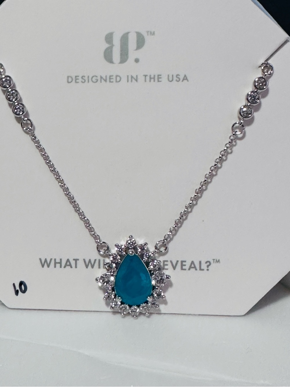 Bomb Party Necklace Exclusive Bring Back Emerald Green Quartz Rhodium plating